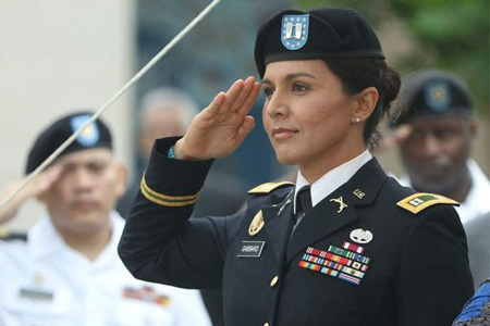 Tulsi's military career was the reason for the failure of her first marriage.